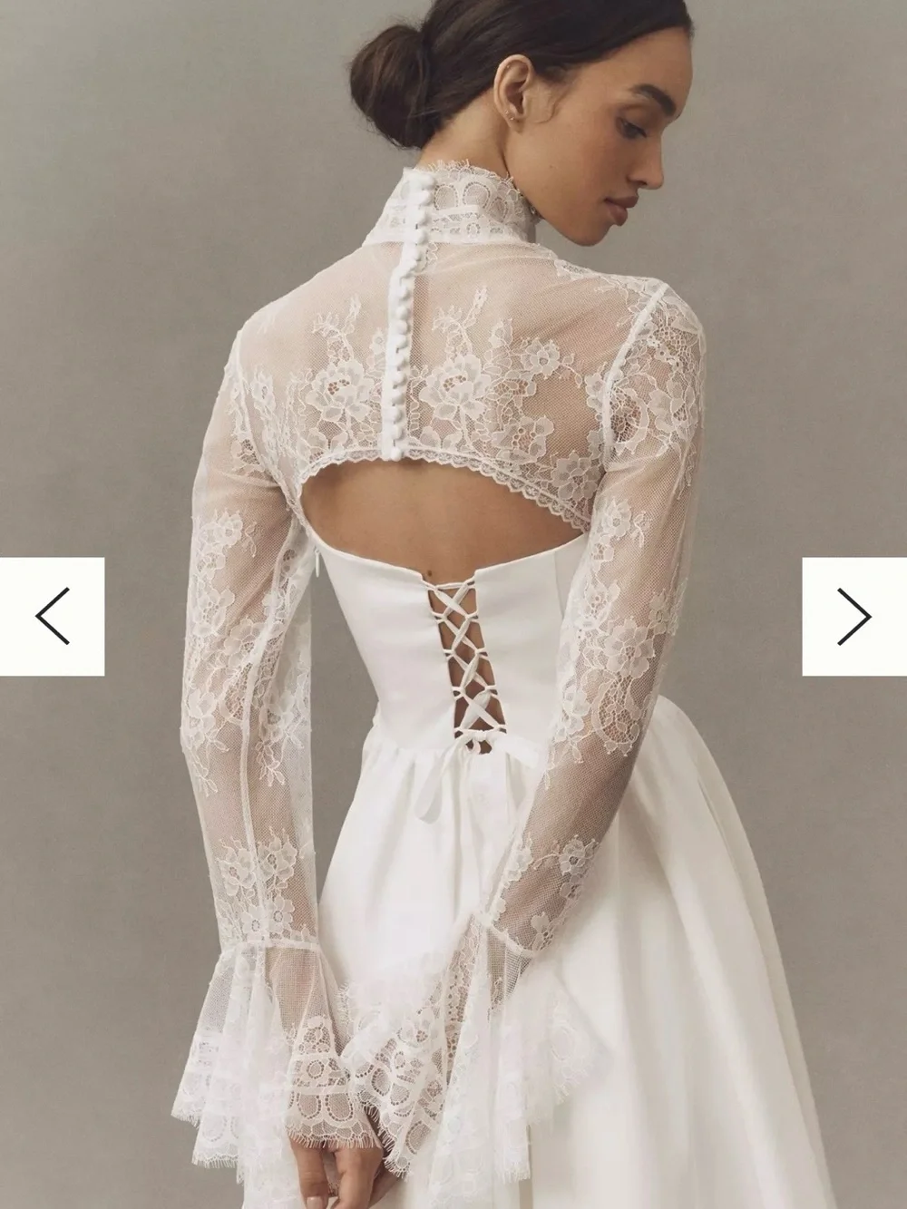 Anthropologie Geisha Designs Long-Sleeve Lace Topper - Picture 3 of 4